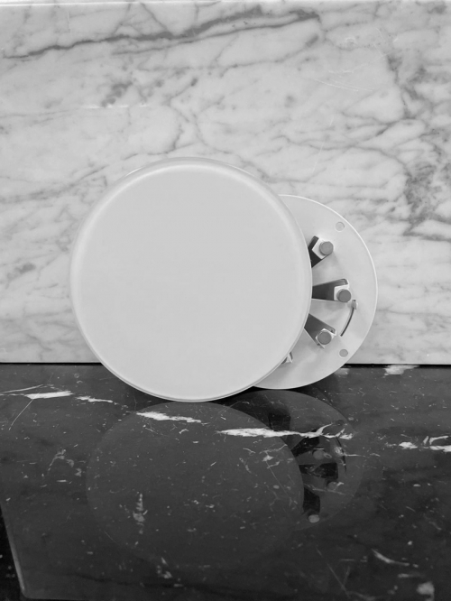 Диффузор стеклянный Mmotors 125 мм белый с регулировкой расхода воздуха